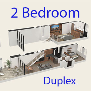 2 Bedroom Duplex