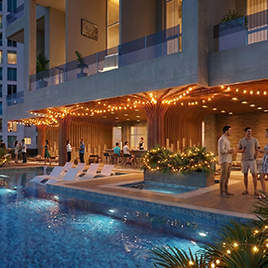 Swimming Pool Night